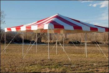 Rental store for canopy 20x30 red and white in Tri-County Area