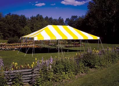 Rental store for canopy 20x30 yellow and white in Tri-County Area